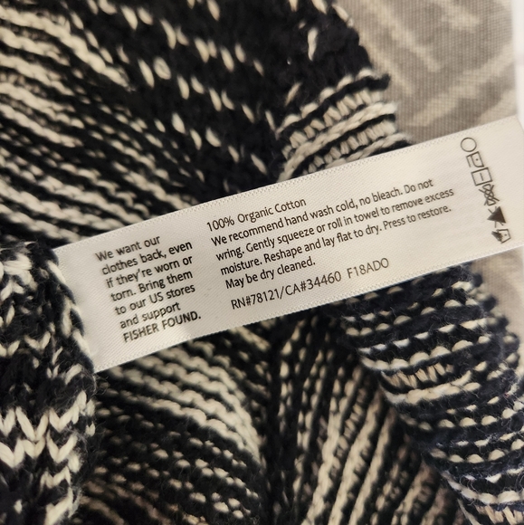 Eileen Fisher Organic Cotton Plus Bateau Top Black Plus 14W 1X Black Color - Picture 9 of 12